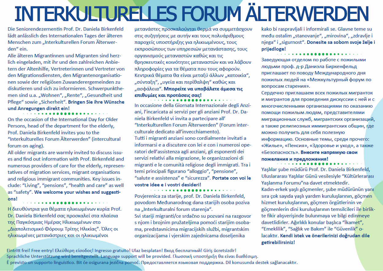 Interkulturelles Forum Flayer 2